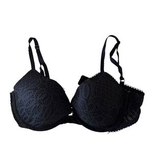 Elegant Black Lace Bra